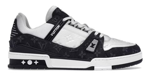 louis vuitton trainer black white|Altro.